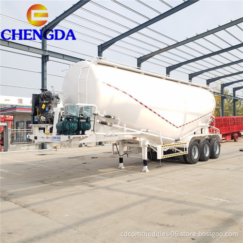 Chengda 45m3 54 Ton 4 تفريغ قيمة الفراشة بالأسمنت شبه المقطورة للبيع